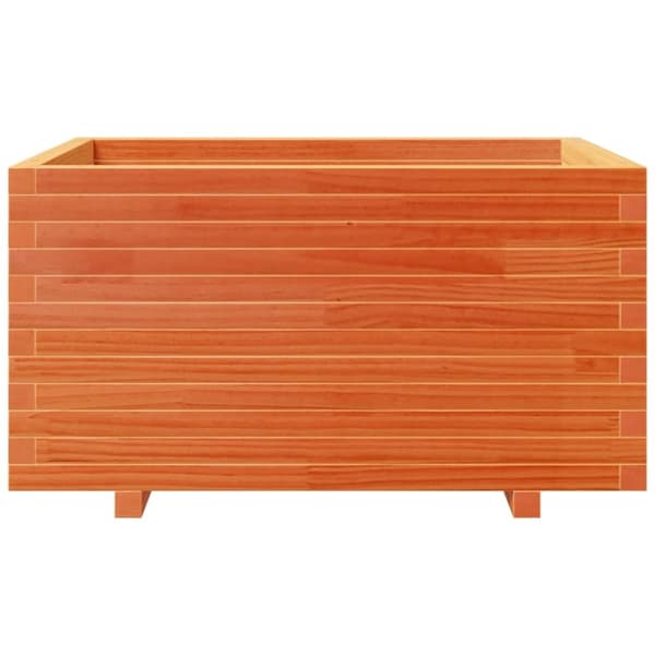 vidaXL Plantekasse voksbrun 90x60x49,5 cm heltre furu