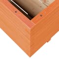 Miniatyrbilde 9 av 11: vidaXL Plantekasse voksbrun 90x60x49,5 cm heltre furu