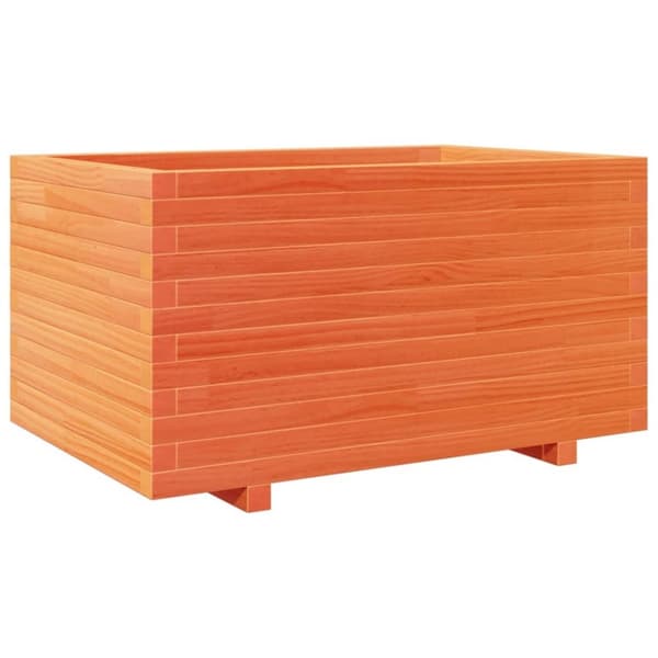 vidaXL Plantekasse voksbrun 90x60x49,5 cm heltre furu