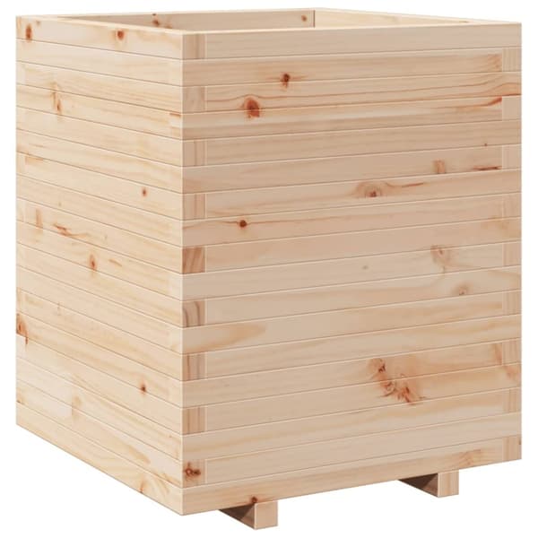 vidaXL plantekasse 60x60x72,5 cm massivt fyrretræ