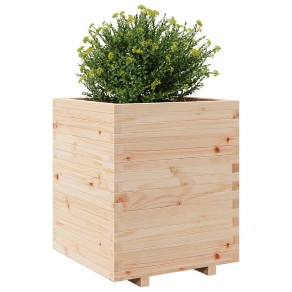 vidaXL plantekasse 60x60x72,5 cm massivt fyrretræ