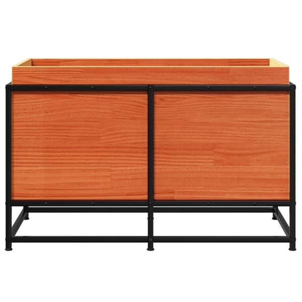 vidaXL Hageplantekasse voksbrun 80x40x50 cm heltre furu