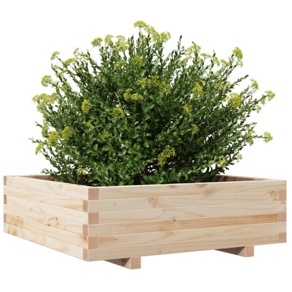 vidaXL Plantekasse 80x80x26,5 cm heltre furu