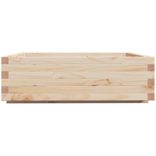 vidaXL Plantekasse 80x80x26,5 cm heltre furu