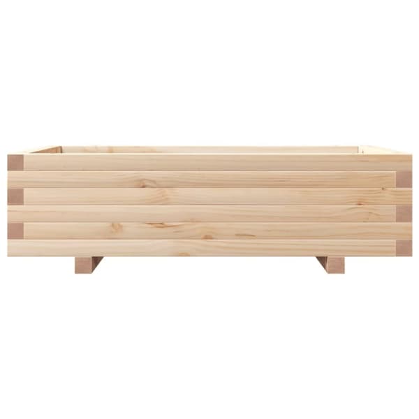 vidaXL Kukkalaatikko 90x60x26,5 cm täysi mänty