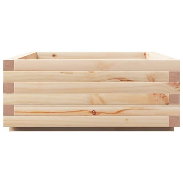 vidaXL Kukkalaatikko 90x60x26,5 cm täysi mänty