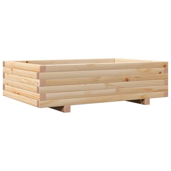 vidaXL plantekasse 90x60x26,5 cm massivt fyrretræ