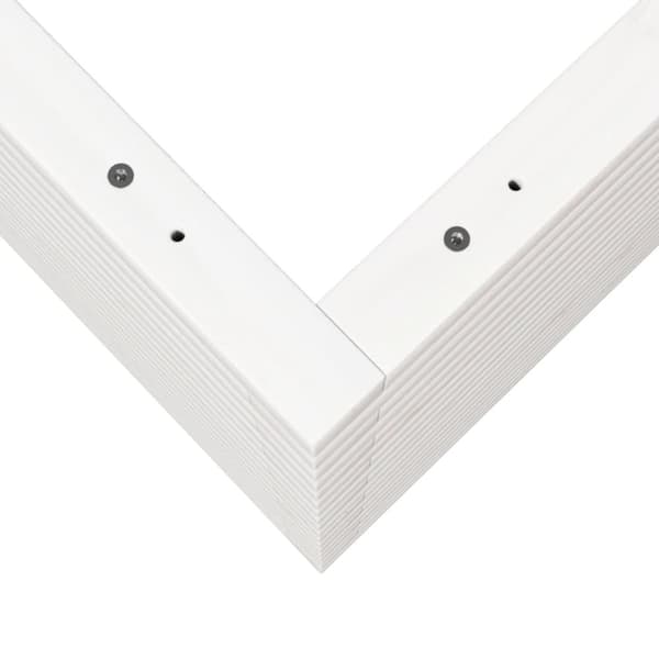 vidaXL Plantekasse hvit 70x70x68,5 cm heltre furu