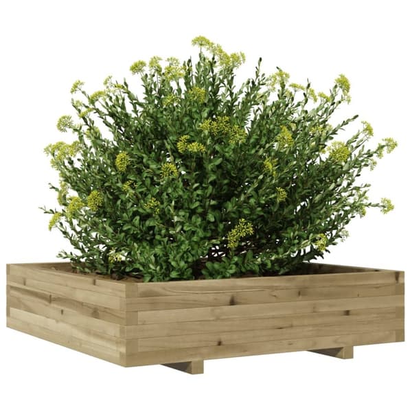 vidaXL Plantekasse 100x100x26,5 cm impregnert furu
