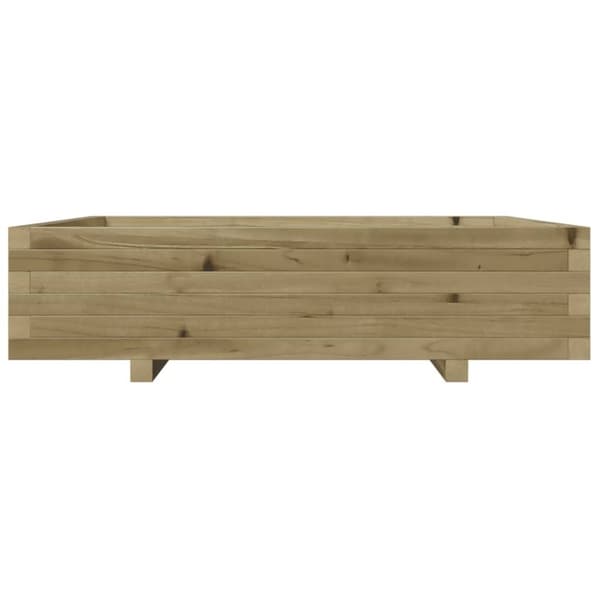 vidaXL Plantekasse 100x100x26,5 cm impregnert furu
