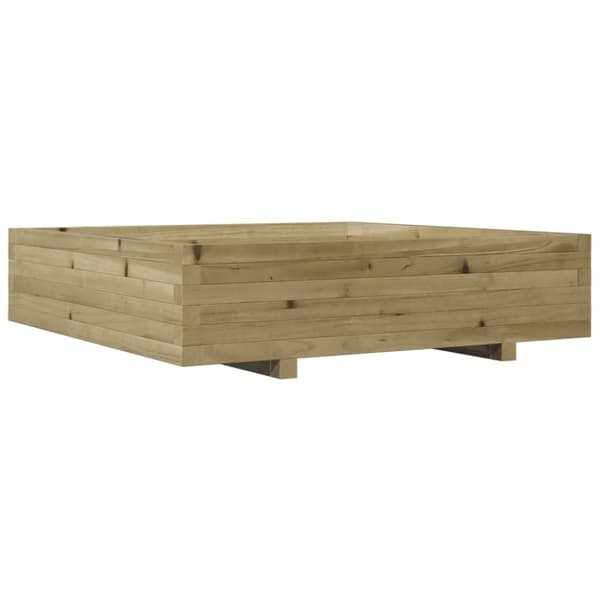 vidaXL Plantekasse 100x100x26,5 cm impregnert furu