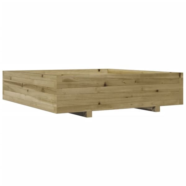 vidaXL Plantekasse 100x100x26,5 cm impregnert furu