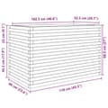 Miniatyrbilde 11 av 11: vidaXL Plantekasse 110x60x68,5 cm heltre douglasgran