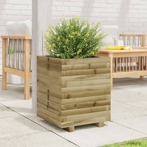 vidaXL Plantekasser 40x40x49,5 cm impregnert furu