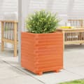 Miniatyrbilde 4 av 11: vidaXL Plantekasse voksbrun 40x40x49,5 cm heltre furu