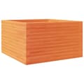 Miniatyrbilde 3 av 11: vidaXL Plantekasse voksbrun 80x80x46 cm heltre furu