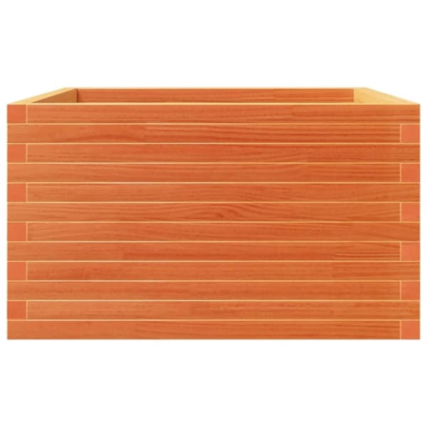vidaXL Plantekasse voksbrun 80x80x46 cm heltre furu