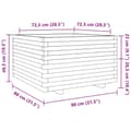 Miniatyrbilde 11 av 11: vidaXL Plantekasse 80x80x49,5 cm heltre douglasgran