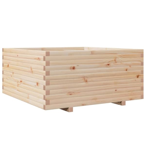 vidaXL plantekasse 100x100x49,5 cm massivt fyrretræ