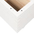Miniatyrbillede 9 af 11: vidaXL plantekasse 110x110x49,5 cm massivt fyrretræ hvid