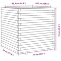 Miniatyrbilde 11 av 11: vidaXL Plantekasse 70x70x72 cm heltre douglasgran