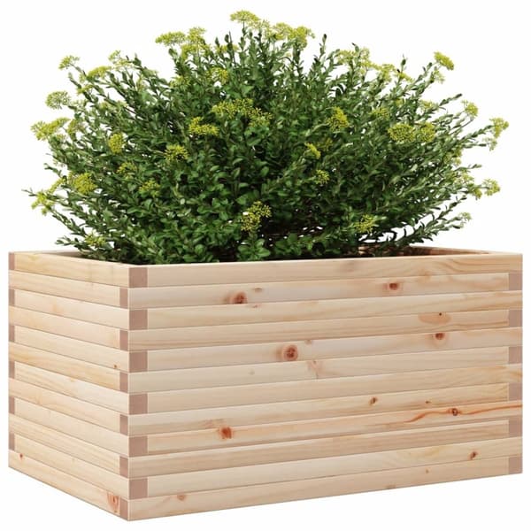 vidaXL plantekasse 90x60x46 cm massivt fyrretræ