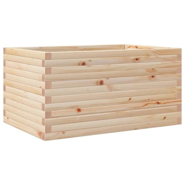 vidaXL plantekasse 90x60x46 cm massivt fyrretræ