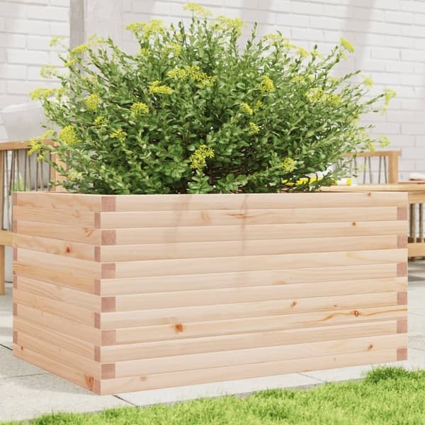 vidaXL plantekasse 90x60x46 cm massivt fyrretræ