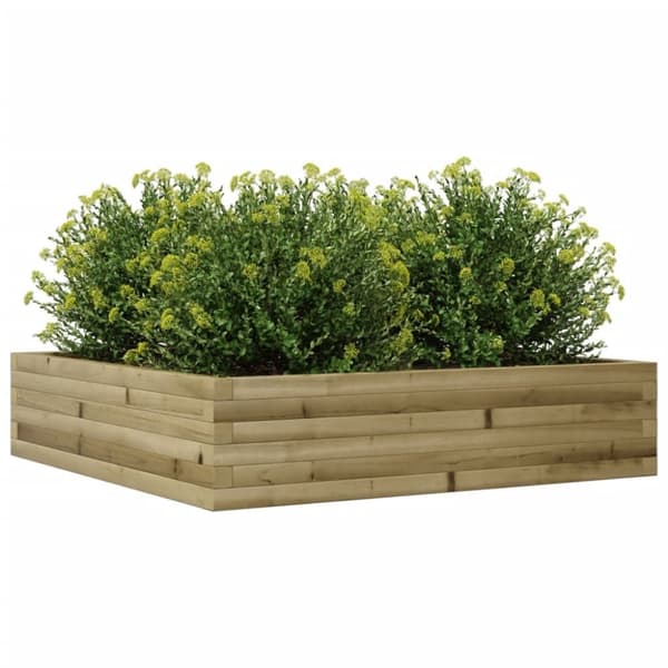 vidaXL Hageplantekasse 100x100x23 cm impregnert furu