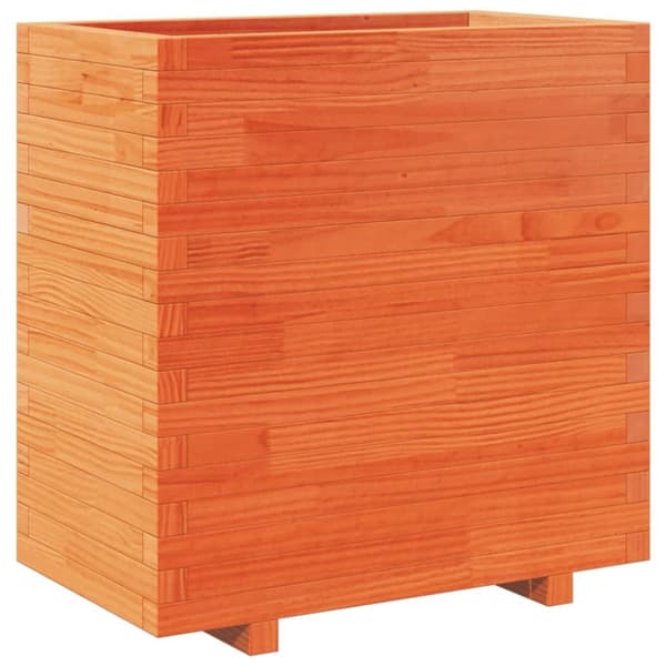 vidaXL Plantekasse voksbrun 70x40x72,5 cm heltre furu