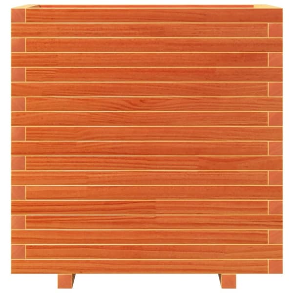 vidaXL Plantekasse voksbrun 70x40x72,5 cm heltre furu