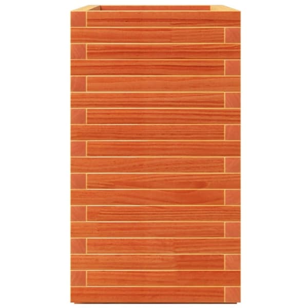 vidaXL Plantekasse voksbrun 70x40x72,5 cm heltre furu