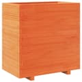Miniatyrbilde 8 av 11: vidaXL Plantekasse voksbrun 70x40x72,5 cm heltre furu