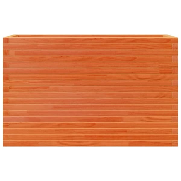 vidaXL Plantekasse voksbrun 110x40x68,5 cm heltre furu