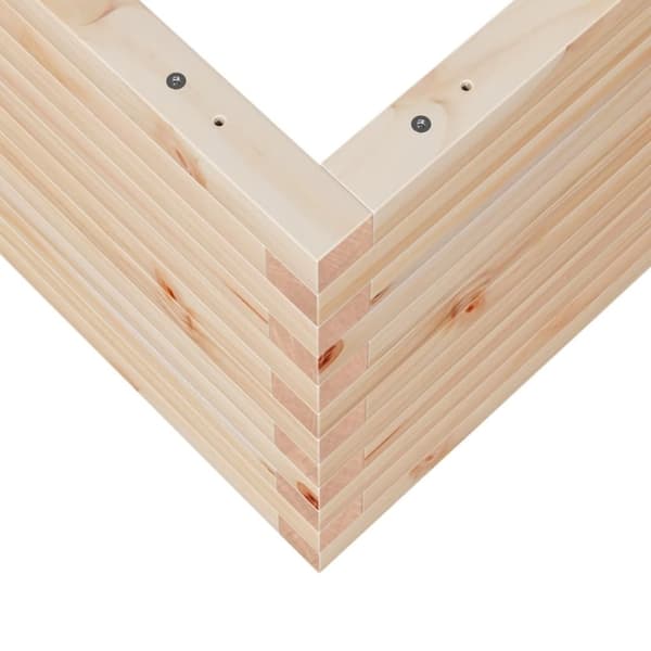 vidaXL Plantekasse 50x50x46 cm heltre furu