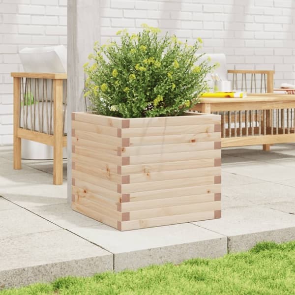 vidaXL Plantekasse 50x50x46 cm heltre furu
