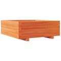 Pikkukuva 6 / 10: vidaXL Kukkalaatikko vahanruskea 70x70x26,5 cm täysi mänty