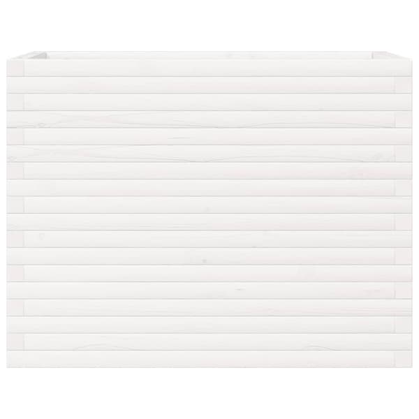 vidaXL Plantekasse hvit 90x40x68,5 cm heltre furu