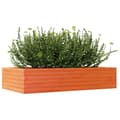 Miniatyrbilde 3 av 10: vidaXL Plantekasse voksbrun 110x60x23 cm heltre furu