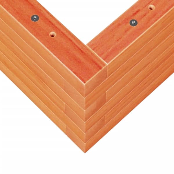 vidaXL Plantekasse voksbrun 110x60x23 cm heltre furu