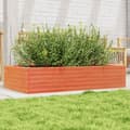 Miniatyrbilde 10 av 10: vidaXL Plantekasse voksbrun 110x60x23 cm heltre furu