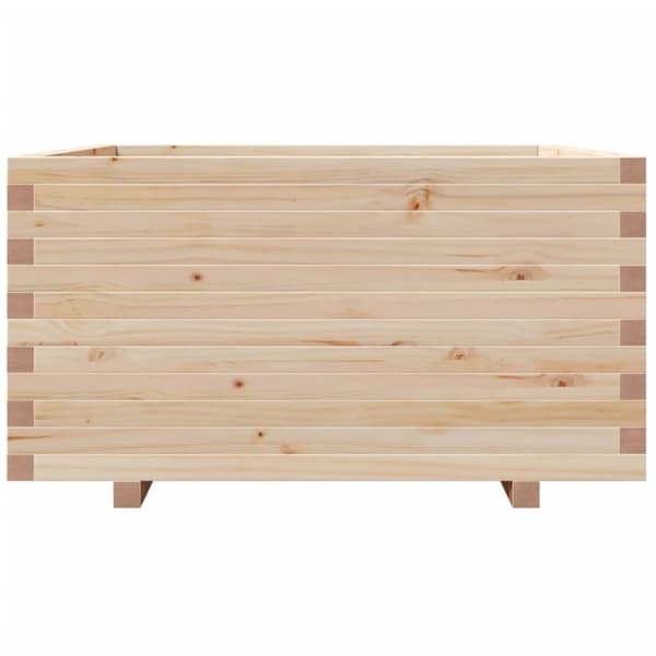 vidaXL Odlingslåda 90x90x49,5 cm massivt furuträ