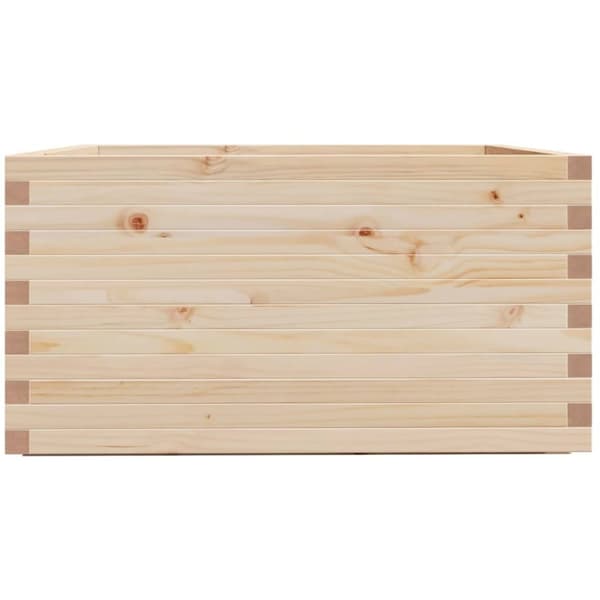 vidaXL Odlingslåda 90x90x49,5 cm massivt furuträ