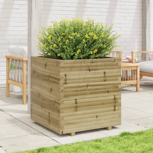 vidaXL Plantekasse 70x70x72,5 cm impregnert furu