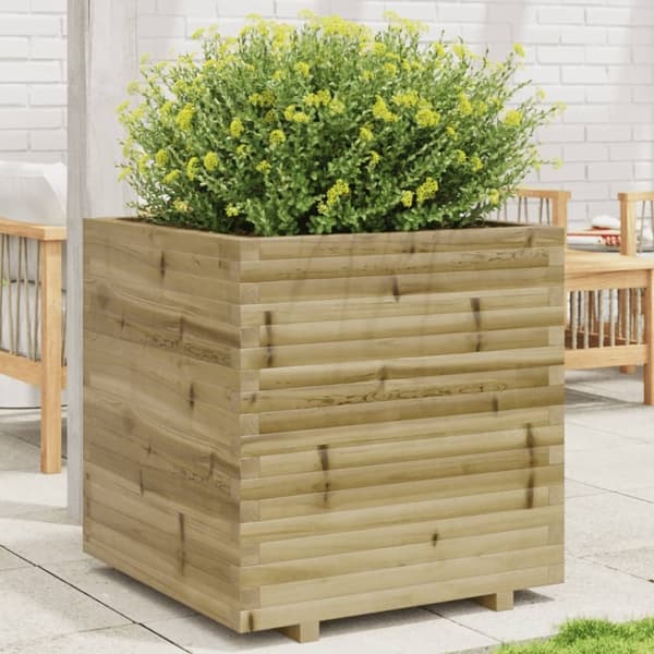 vidaXL Plantekasse 70x70x72,5 cm impregnert furu