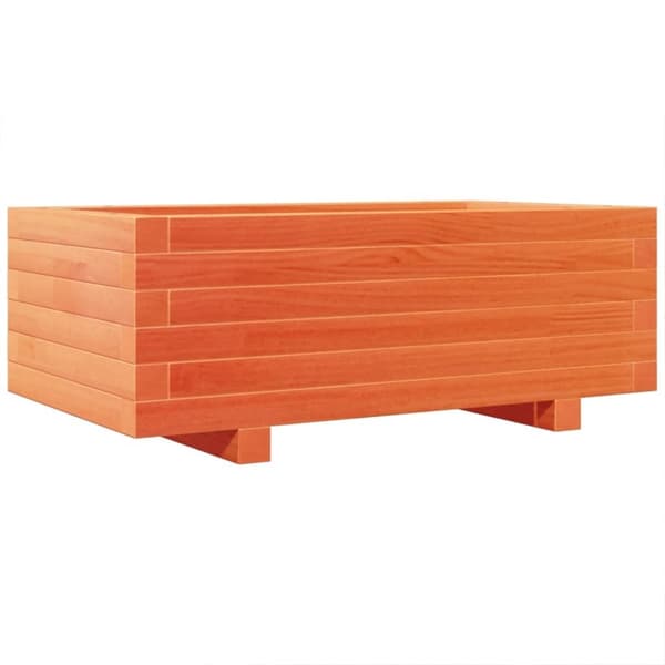 vidaXL Plantekasse voksbrun 70x40x26,5 cm heltre furu