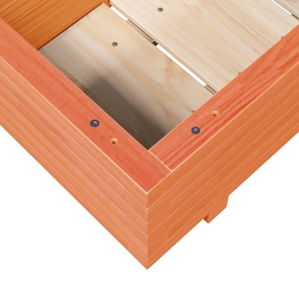 vidaXL Plantekasse voksbrun 70x40x26,5 cm heltre furu