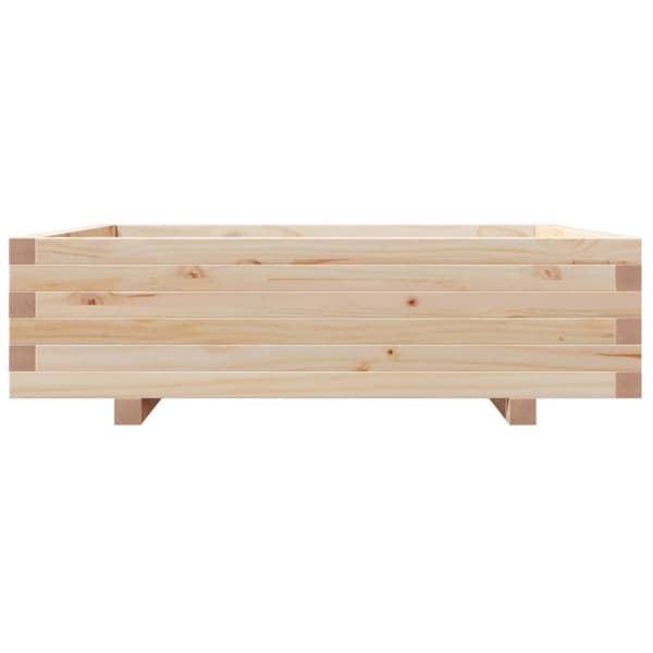 vidaXL Plantekasse 90x90x26,5 cm heltre furu