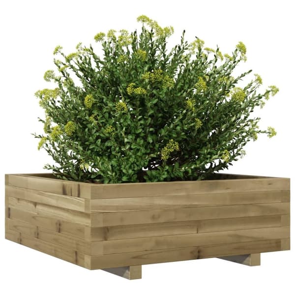 vidaXL Odlingslåda 70x70x26,5 cm impregnerat furu