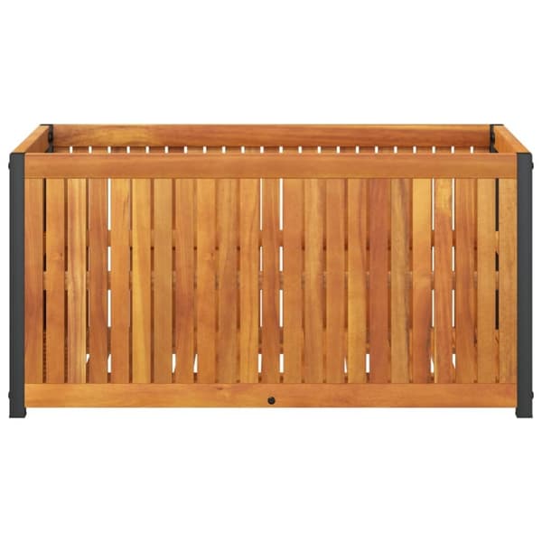 vidaXL Plantekasse 85x45x44 cm helte akasie og stål